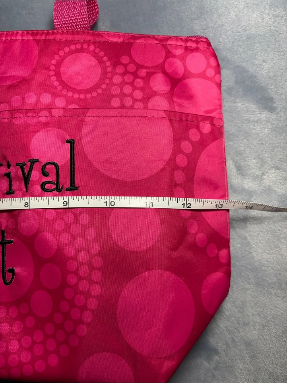 thirty-one Pink Circle-Print Lunch or Beach Snack Tote
